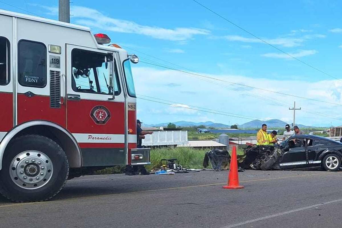 Muere una persona en accidente de tránsito en la carretera Navojoa a Álamos