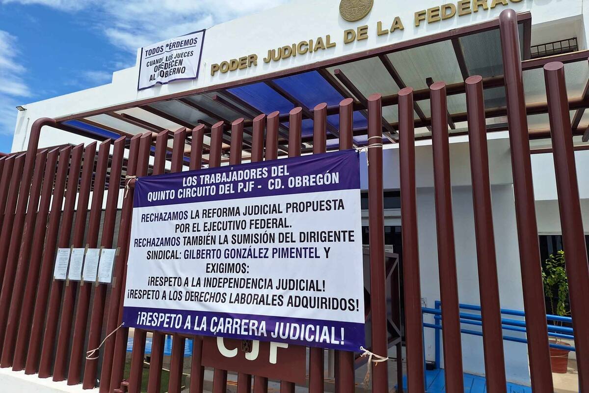 Suspenden laborales en el juzgado séptimo del poder judicial de la federación de Ciudad Obregón