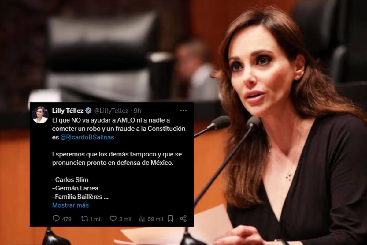Senadora Lilly Téllez llama a Carlos Slim y otros empresarios a defender a México tras invitación de AMLO