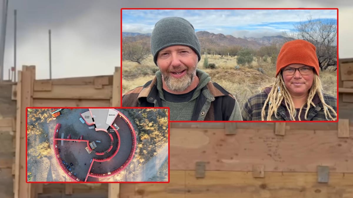 Una familia decide construir una finca autosuficiente en el desierto de Arizona con tierra, energía solar y captación de agua y así es su historia