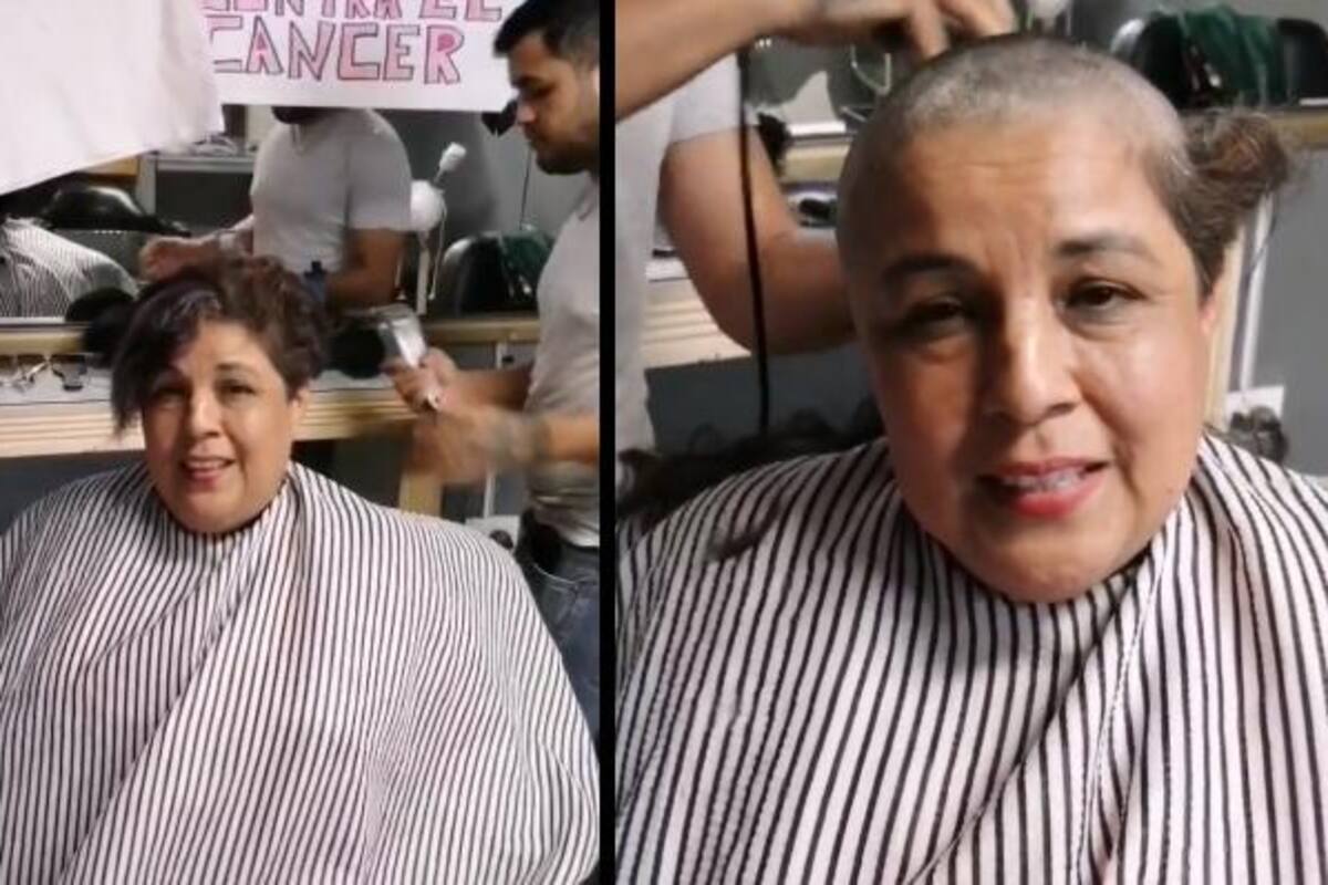 “A rape” pide el cabello, solidaria con quienes sufren cáncer de mama