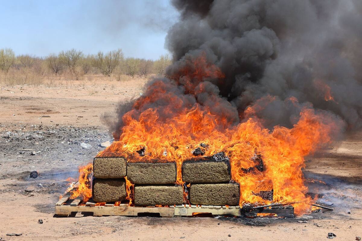 FGR Sonora destruye más de 120 kilos de narcóticos