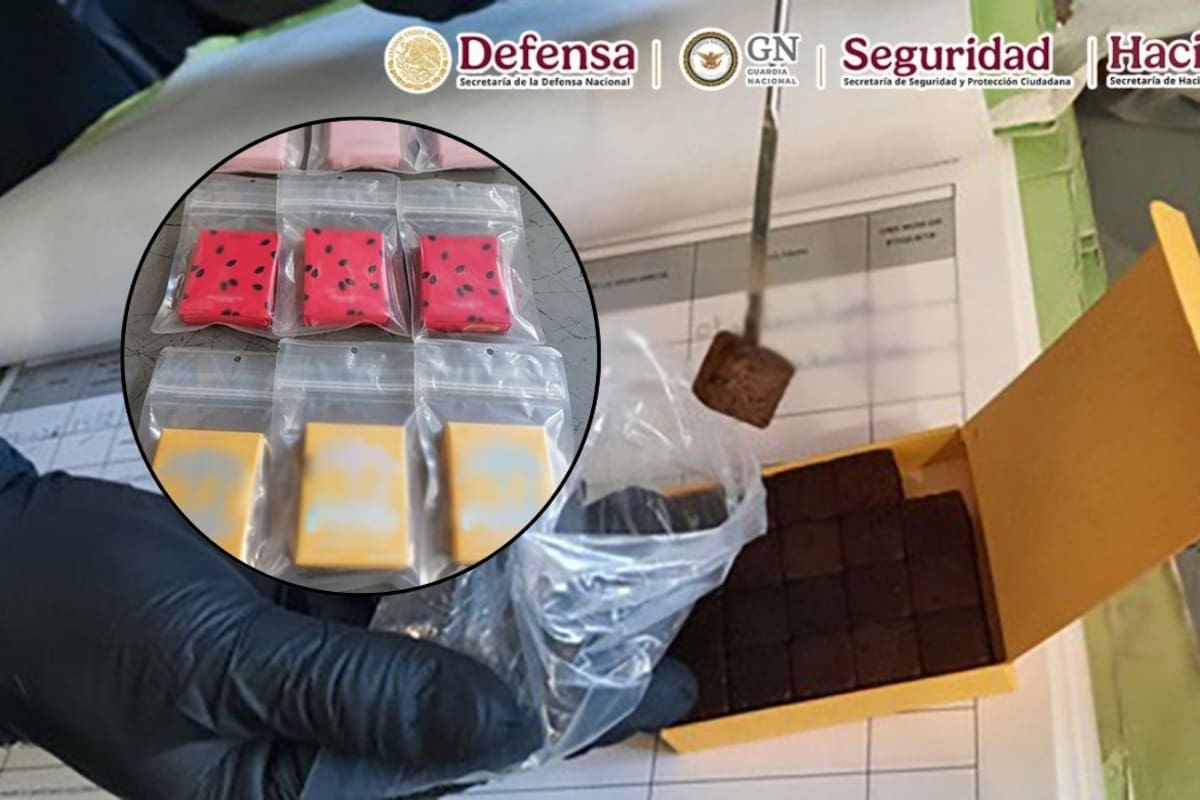 Defensa, Guardia Nacional y Aduanas de México aseguran 240 gomitas con THC en un operativo de inteligencia aduanera en el Estado de México