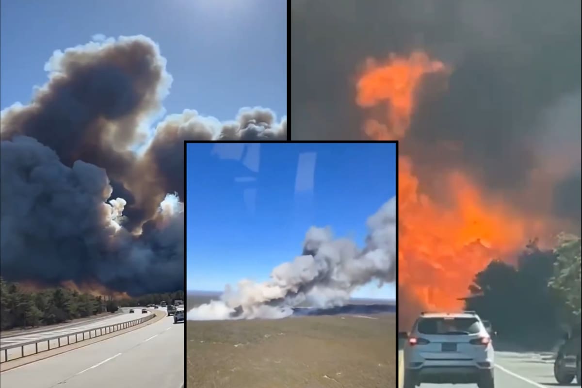 Incendios forestales en Long Island: Evacuaciones y cierre de carreteras por las llamas