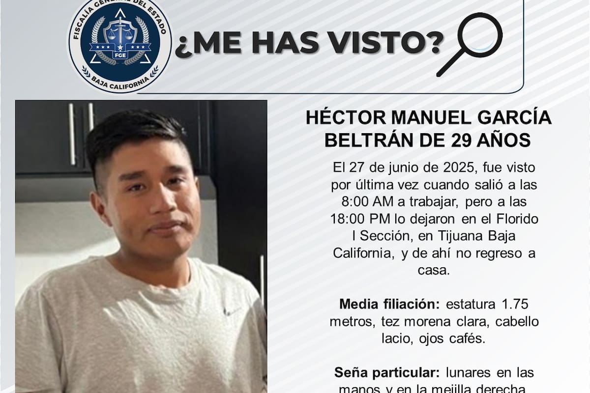 Se busca a Héctor Manuel García Beltrán de 29 años de edad