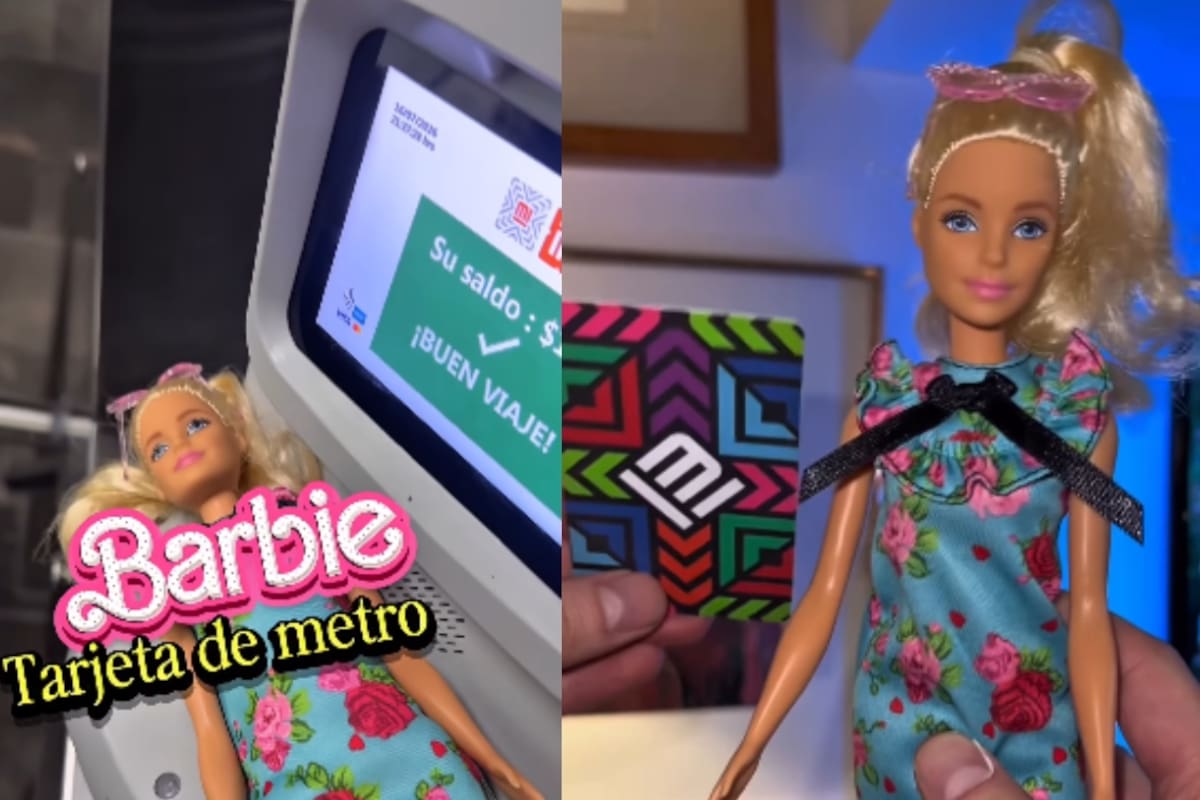“Logró pasar sorpresivamente”: Hombre convierte su tarjeta del Metro en una Barbie y sorprende con el resultado