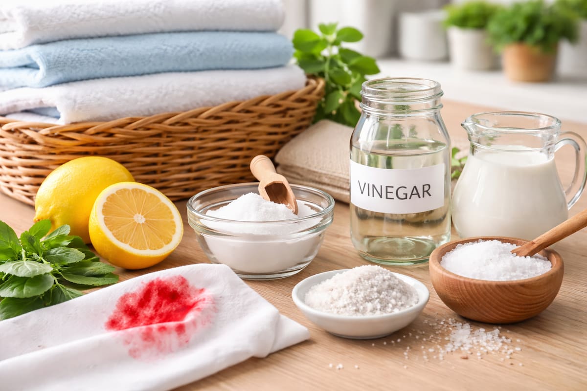 Cómo quitar manchas difíciles de ropa con remedios naturales