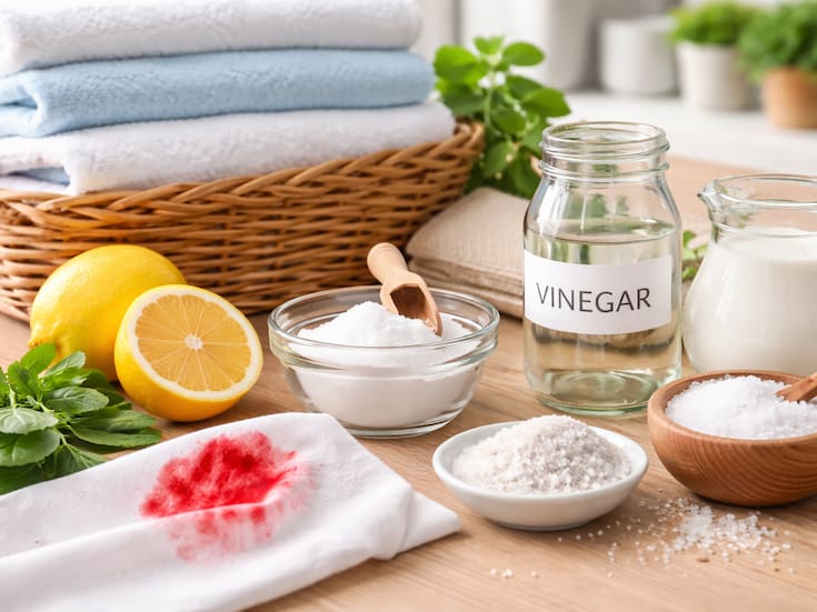Cómo quitar manchas difíciles de ropa con remedios naturales