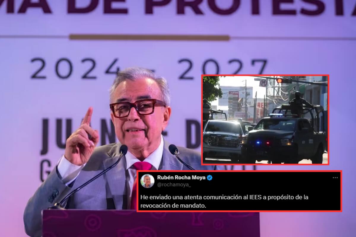 Rubén Rocha Moya pide someterse a revocación de mandato a pesar de rechazo del IEES