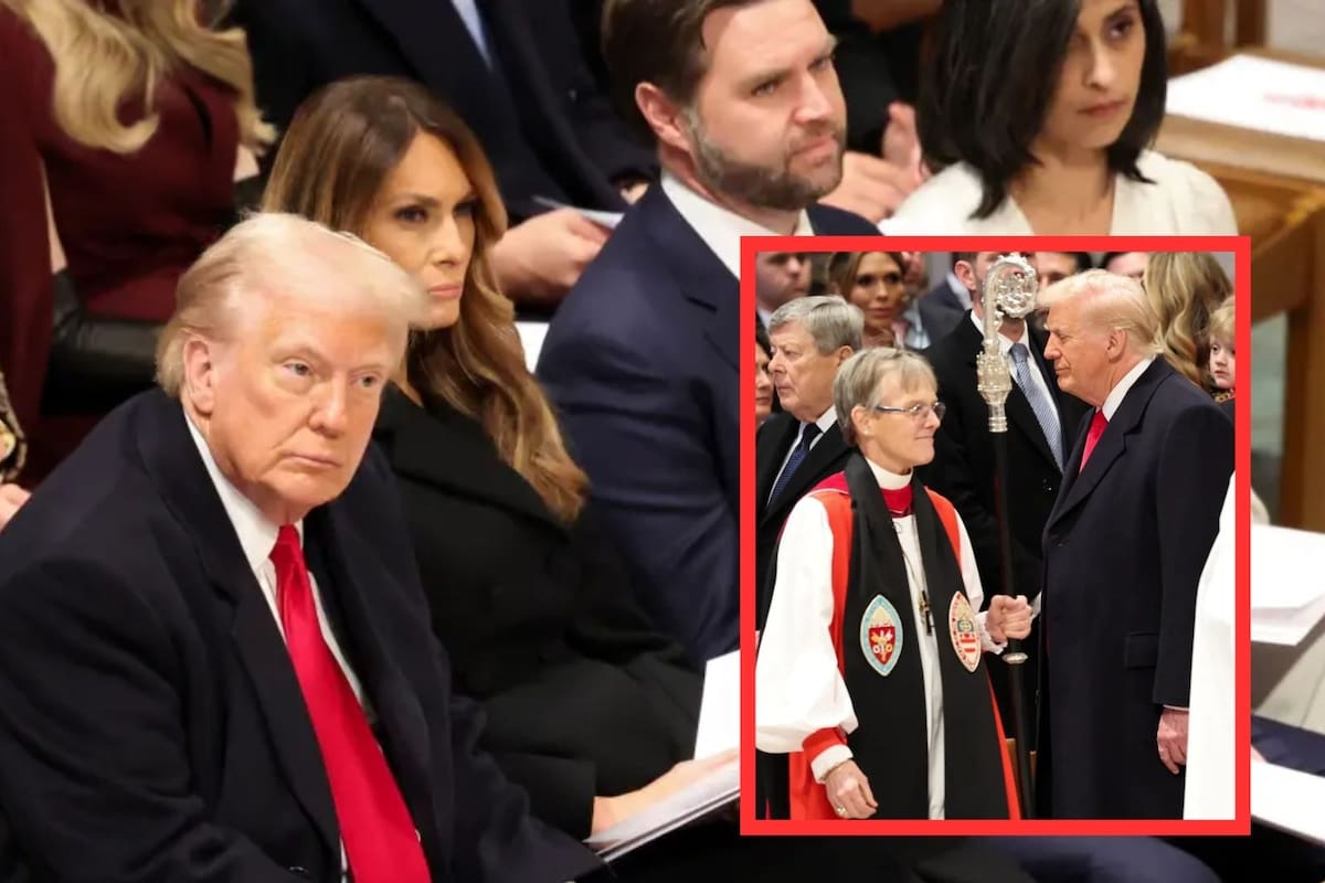 Donald Trump arremete contra obispa que le suplicó “piedad” en pleno sermón de misa: “Fue repugnante” y hubo “comentarios inapropiados”