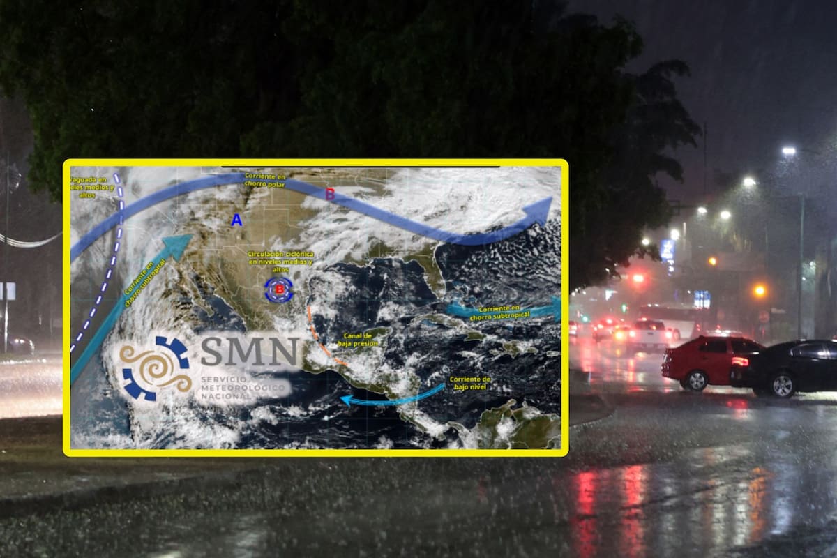 Fuertes vientos y lluvias ‘congelarán’ estas ciudades jueves y viernes: En algunas partes caerán entre 50 a 75 mm, advierte el SMN