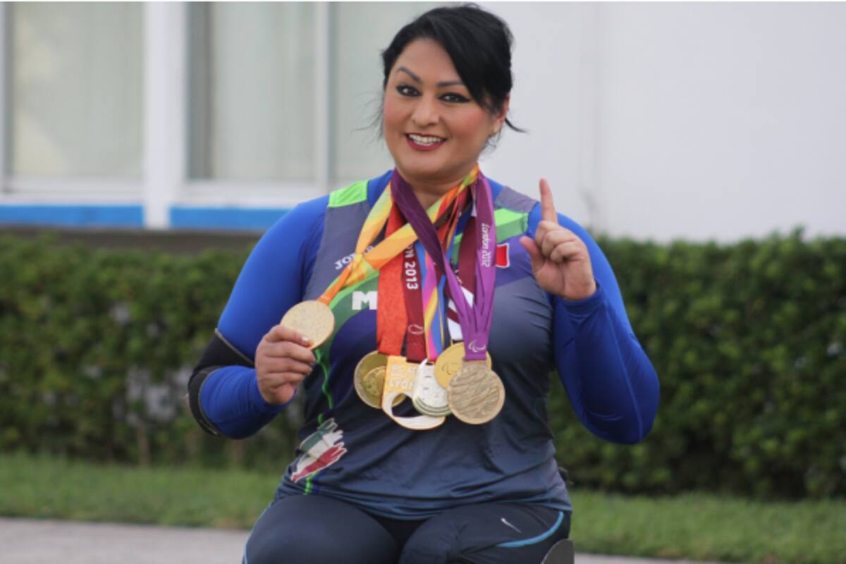 Campeona paralímpica entrena en la calle tras cierre de instalaciones por Covid-19