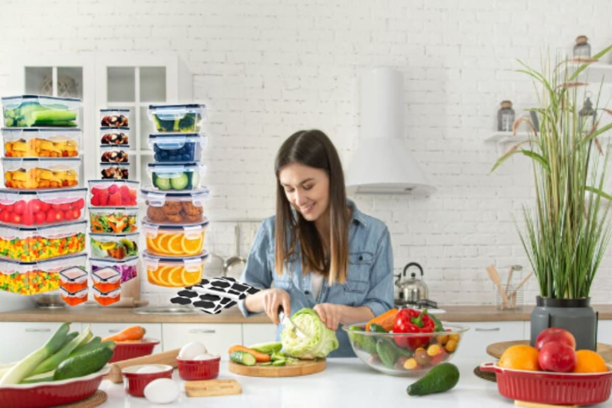 Mercado Libre rebaja a 298 pesos el set de 24 recipientes Raganet, el paquete de cocina más vendido del sitio gracias a su sellado de silicona que evita fugas