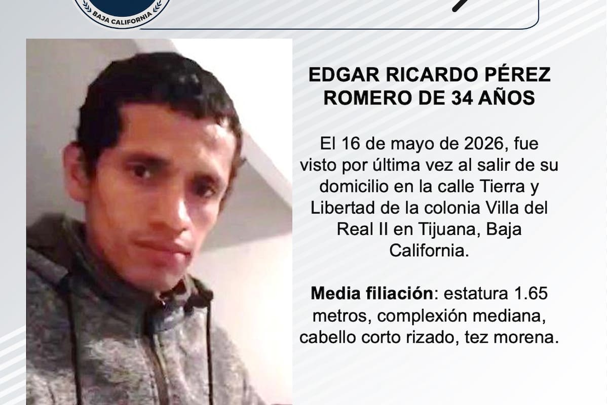 Se busca a Edgar Ricardo Pérez Romero de 34 años