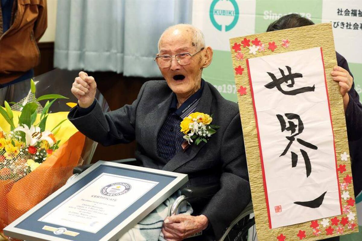 El hombre más longevo del mundo reveló el secreto de su larga vida