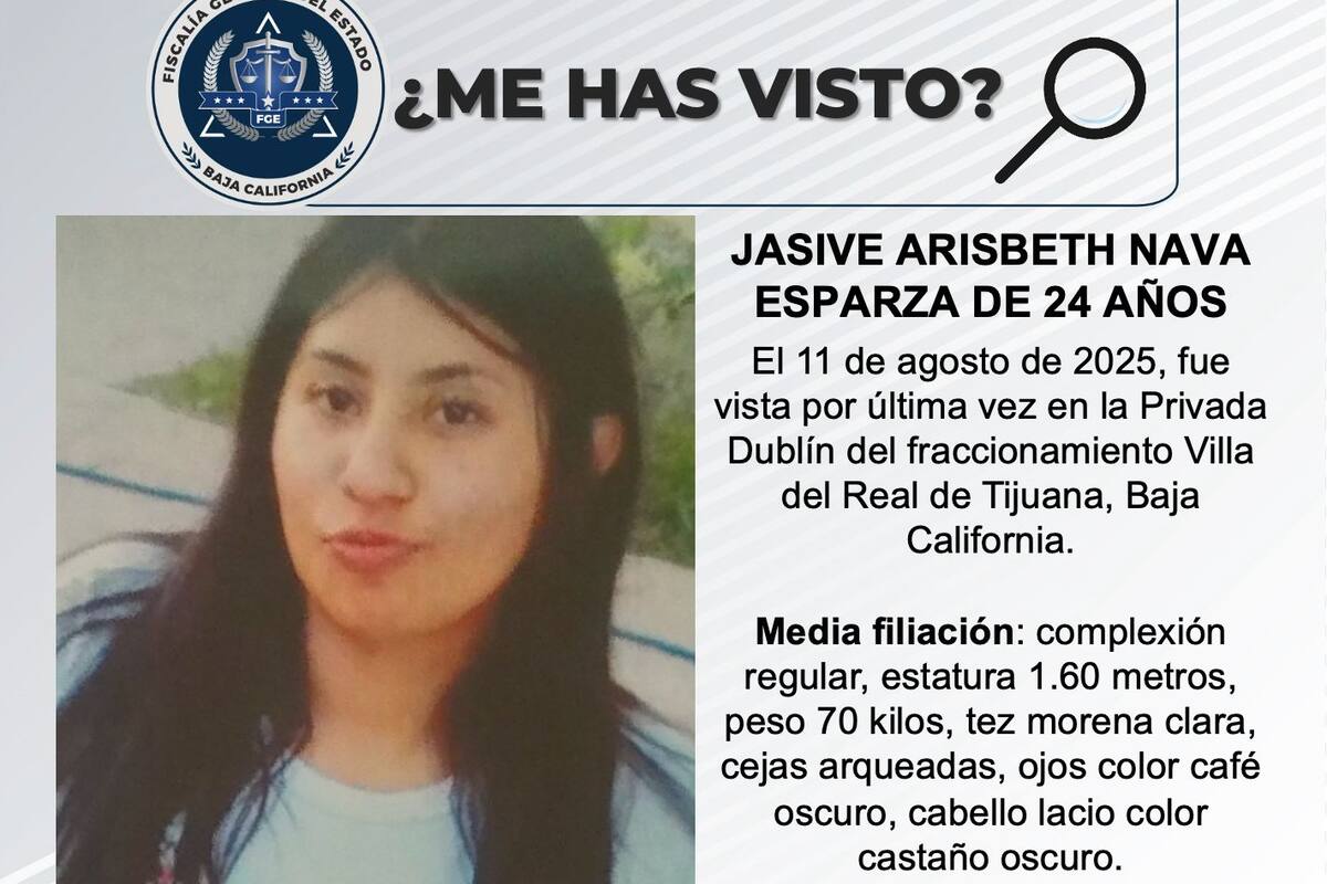 Se busca a Jasive Arisbeth Nava Esparza de 24 años