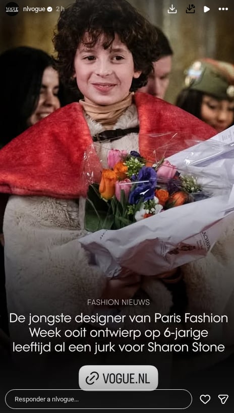 Max Alexander, el niño de 9 años que comenzó a diseñar ropa a los 4 y ahora presenta sus creaciones en el París Fashion Week