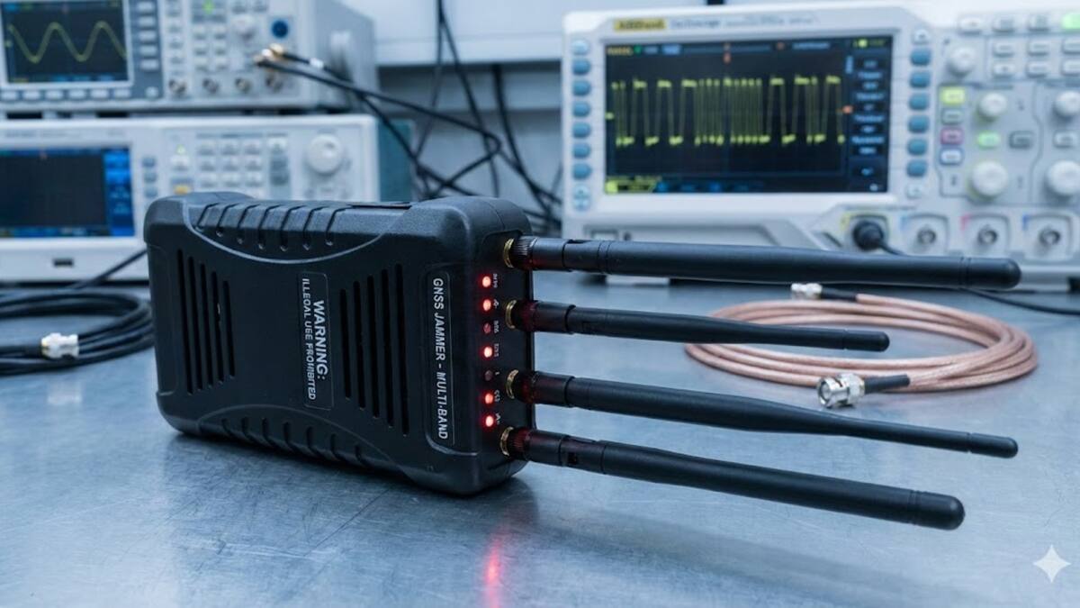 El uso de tecnología inercial avanzada garantiza que las operaciones críticas continúen a pesar del uso de Jammers por parte de la delincuencia. (Imagen ilustrativa creada con IA)