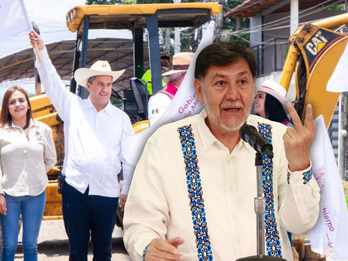 Fernández Noroña enfrenta a la oposición por el asesinato de Carlos Manzo. | Crédito: Facebook: Carlos Manzo/Banco digital GH (Óscar Mireles)