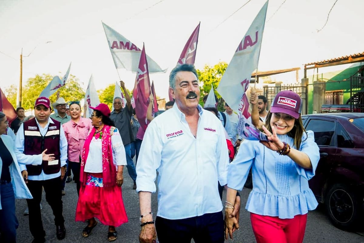 Regresa Lamarque a colonia donde inició recorridos con López Obrador
