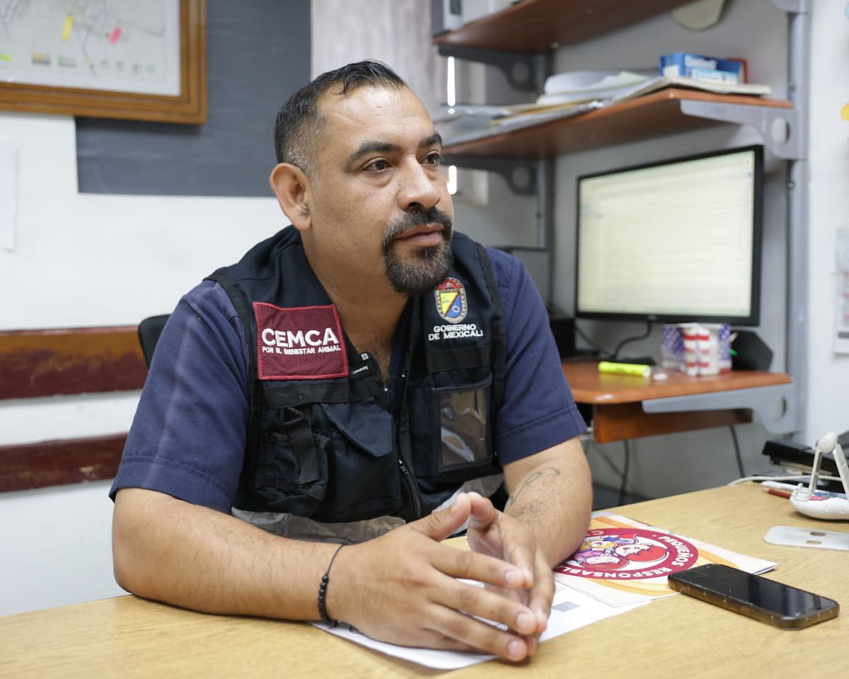 el coordinador del Centro Municipal de Control Animal (CEMCA), Víctor Manuel del Villa Pérez, informó que durante 2026 se han recibido 518 denuncias relacionadas con agresiones de animales.│Foto: Javier Gallegos