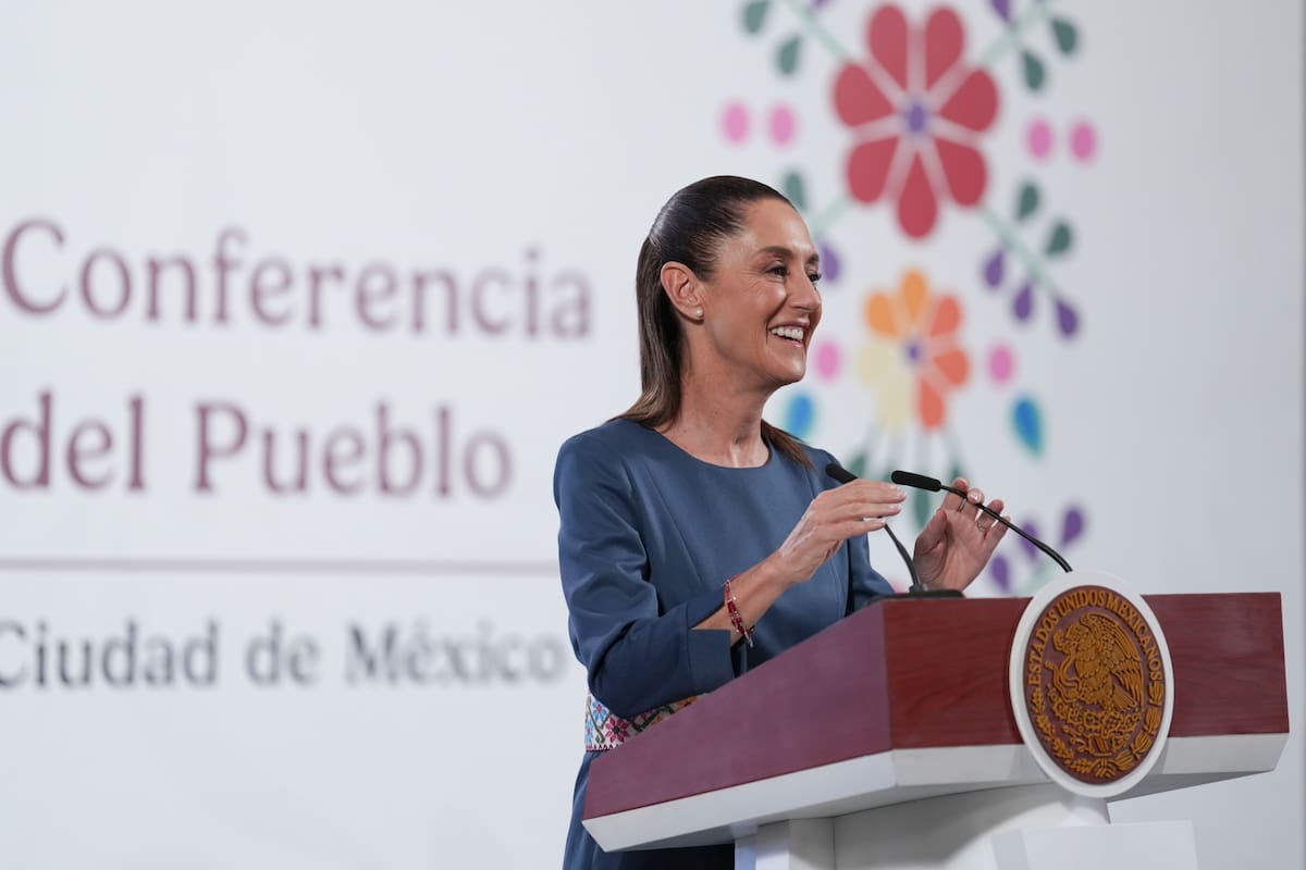 La presidenta Claudia Sheinbaum Pardo en su "Conferencia del Pueblo" del 3 de junio del 2025. | Crédito: Presidencia
