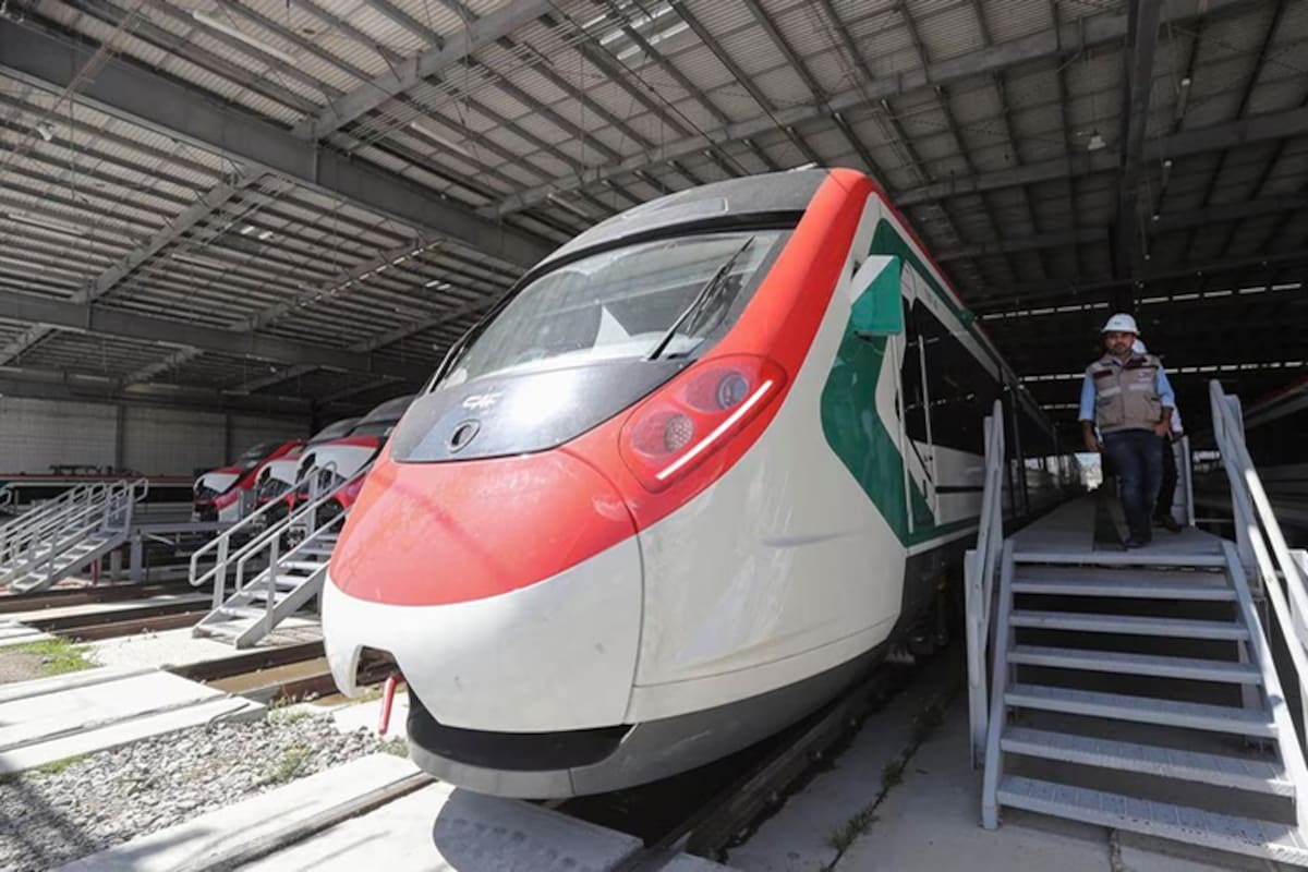 Claudia Sheinbaum supervisa avances del tren Pachuca-CDMX-AIFA en Zempoala, Hidalgo