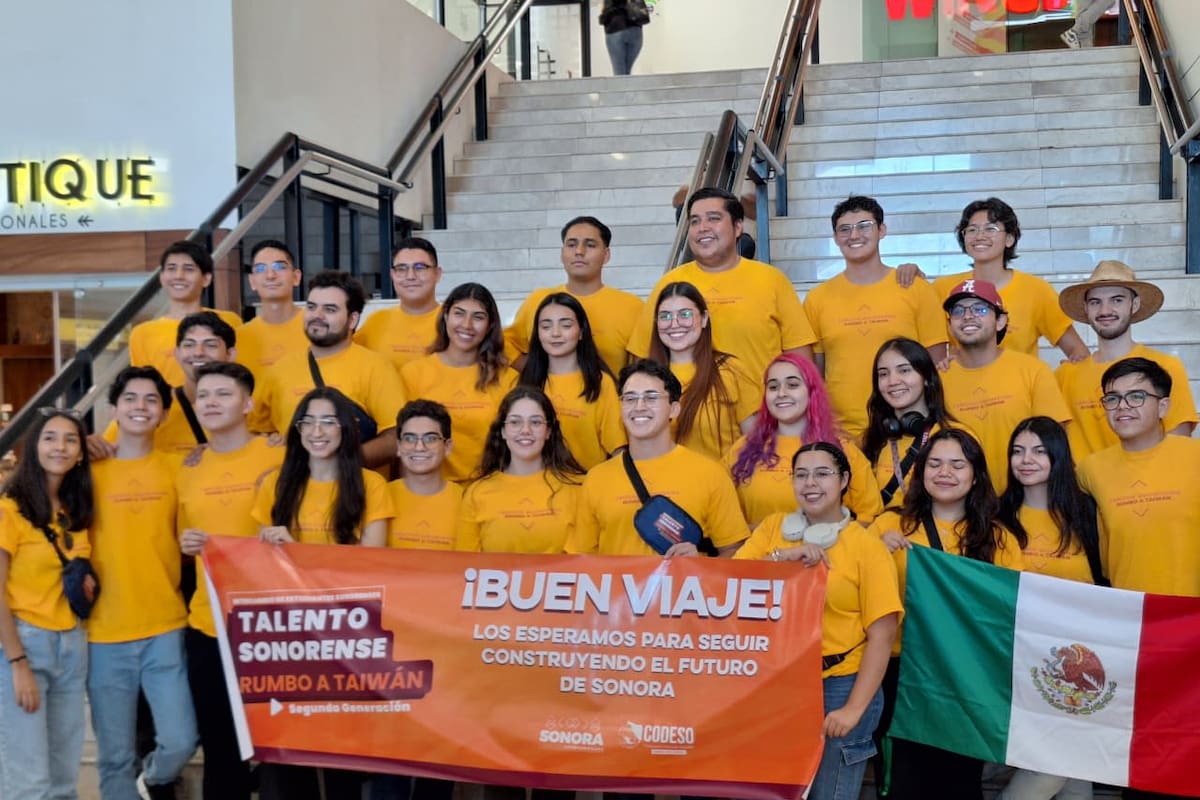 Treinta estudiantes sonorenses viajan a Taiwán para especializarse en tecnologías estratégicas de ingeniería