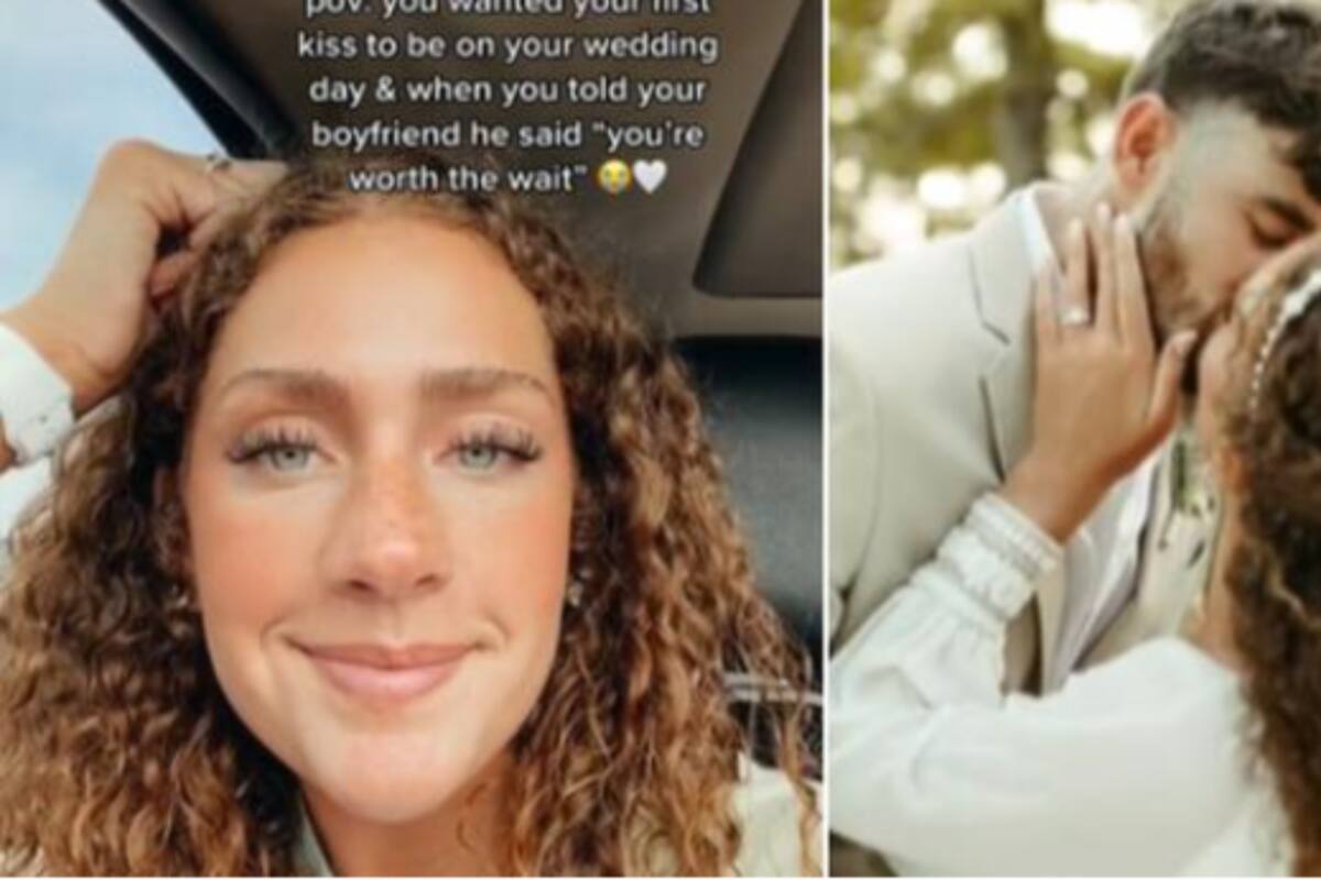 VIRAL: ¿Es el momento ideal? Mujer recibe el primer beso de un hombre en el día de su boda