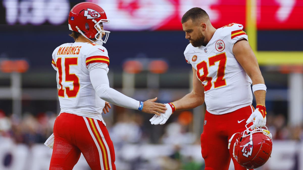 Mahomes y Kelce.