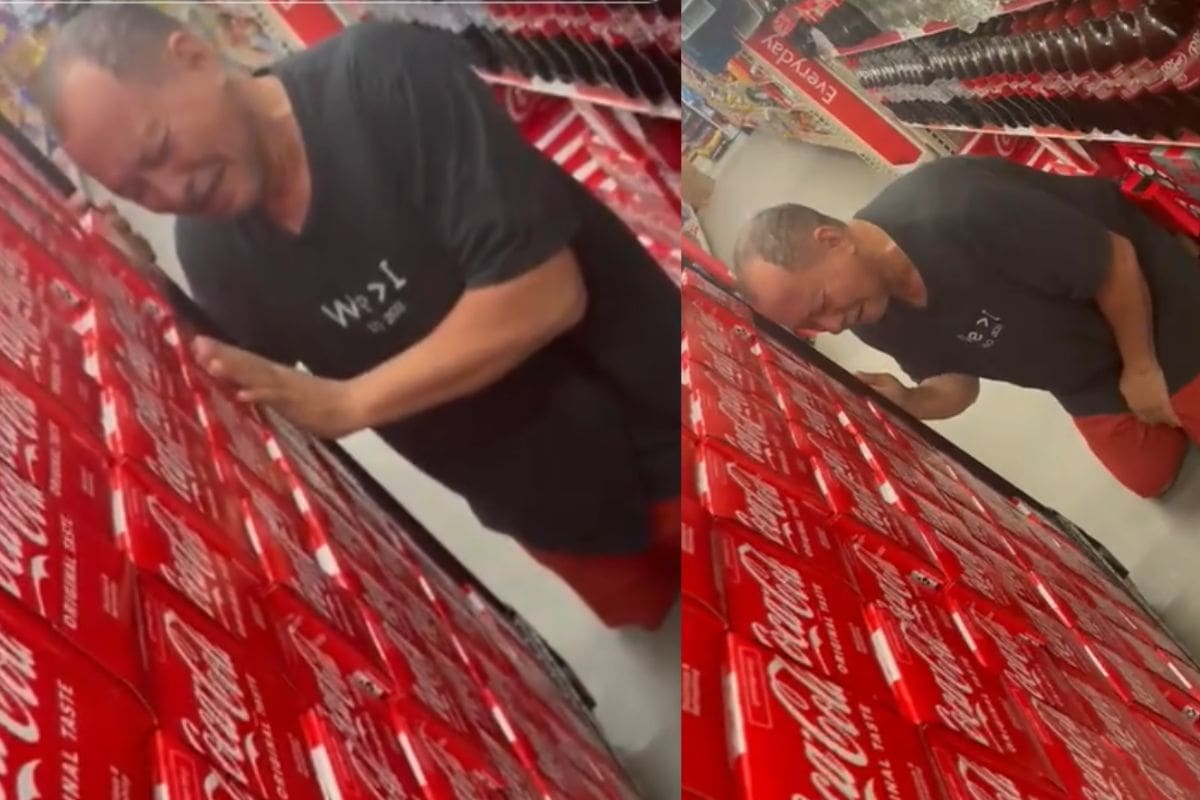 “¿Por qué me traicionaste?”: Hombre rompe en llanto con Coca Cola por darle la espalda a los latinos