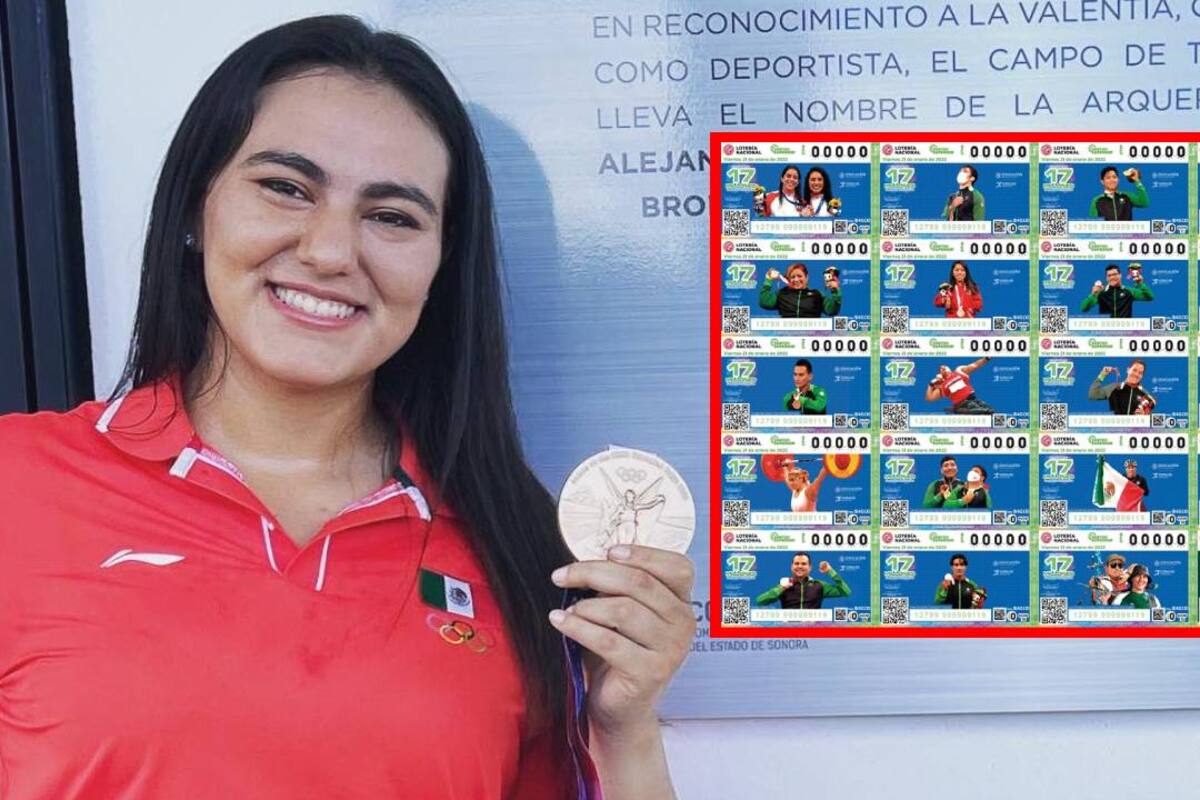 ¡Alejandra Valencia presente! Medallistas olímpicos son reconocidos en billetes de Lotería Nacional