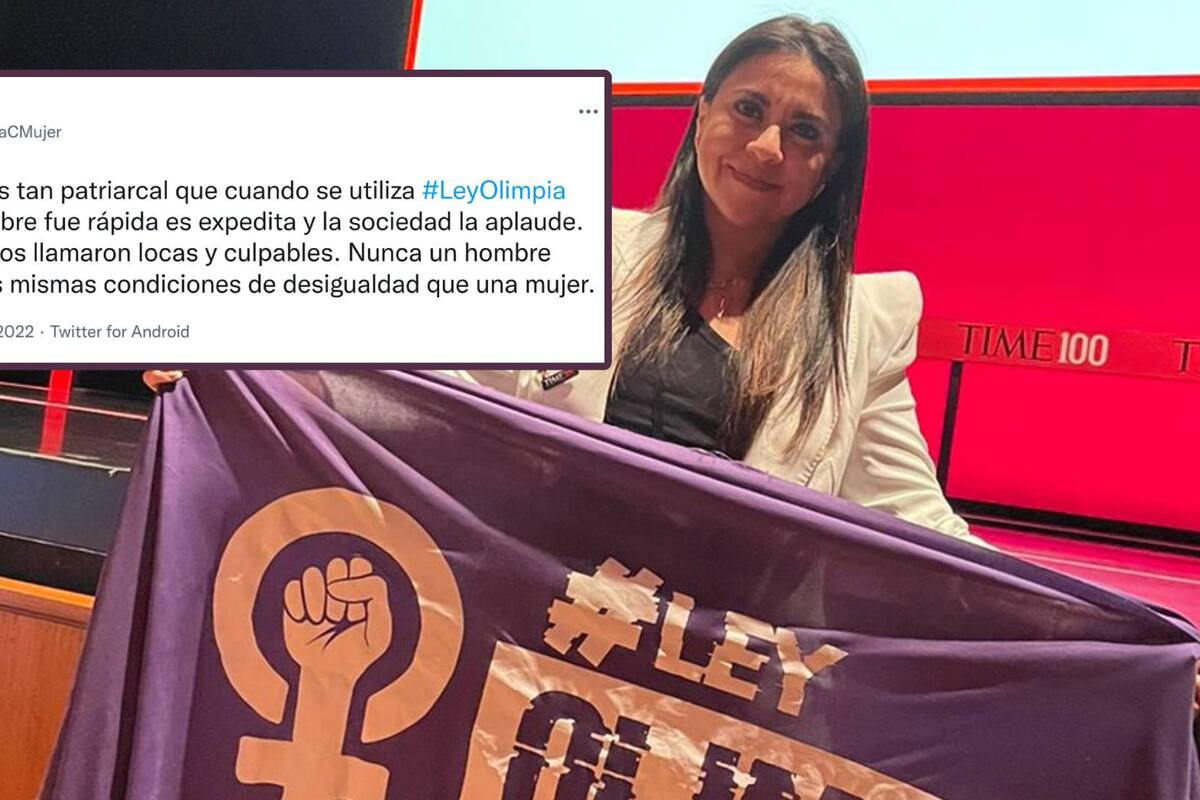 "Justicia es patriarcal": Esto dijo Olimpia Coral tras aplicación de Ley Olimpia a favor de un hombre