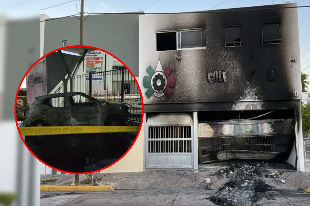 Incendian escuela privada de Culiacán, Sinaloa tras colocar auto en llamas en su entrada; el colegio Azteca cerró definitivamente tras violentos hechos