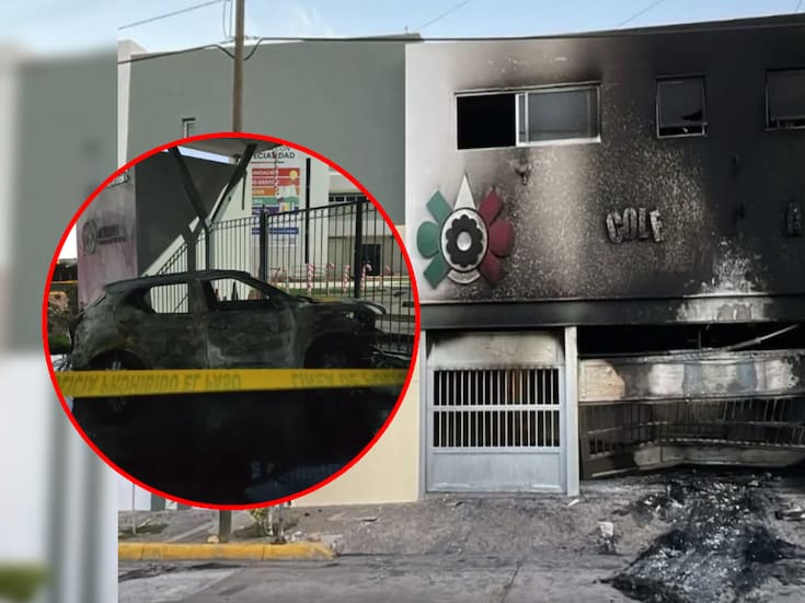 Incendian escuela privada de Culiacán, Sinaloa tras colocar auto en llamas en su entrada; el colegio Azteca cerró definitivamente tras violentos hechos