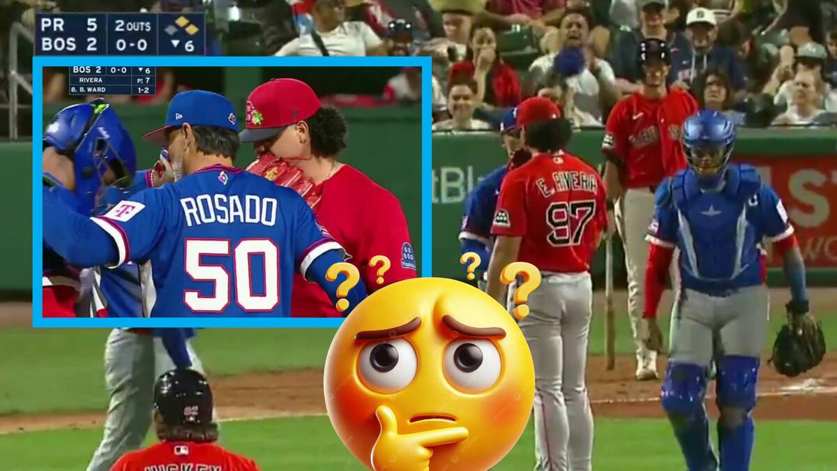 ¡Ver para creer! Puerto Rico se quedó sin pitchers y tuvo que pedir uno prestado al rival en pleno juego y ni se cambió el uniforme para enfrentar a sus compañeros