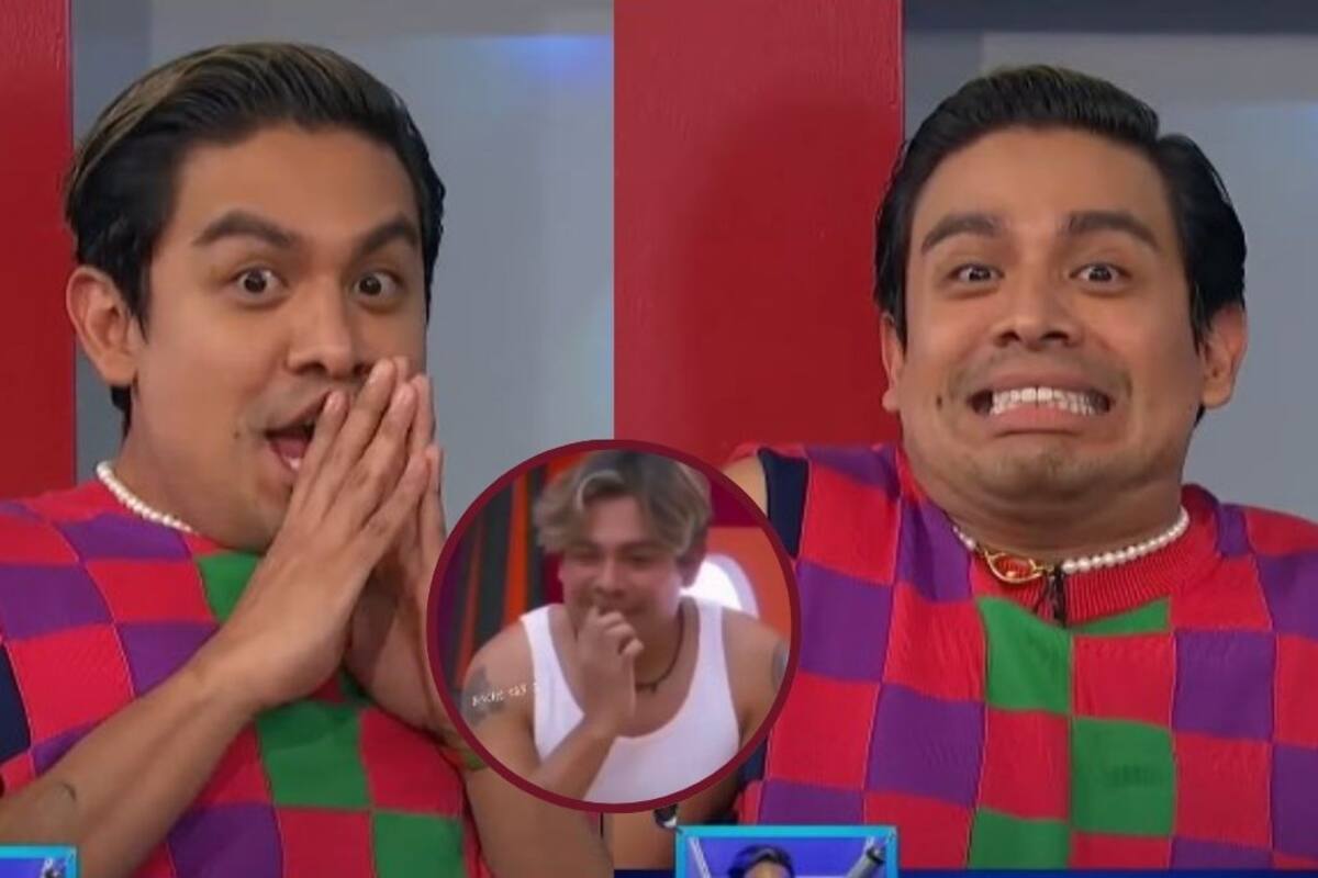 Ricardo Peralta reacciona a los videos en los que se come los mocos en ‘Cuéntamelo Ya!’