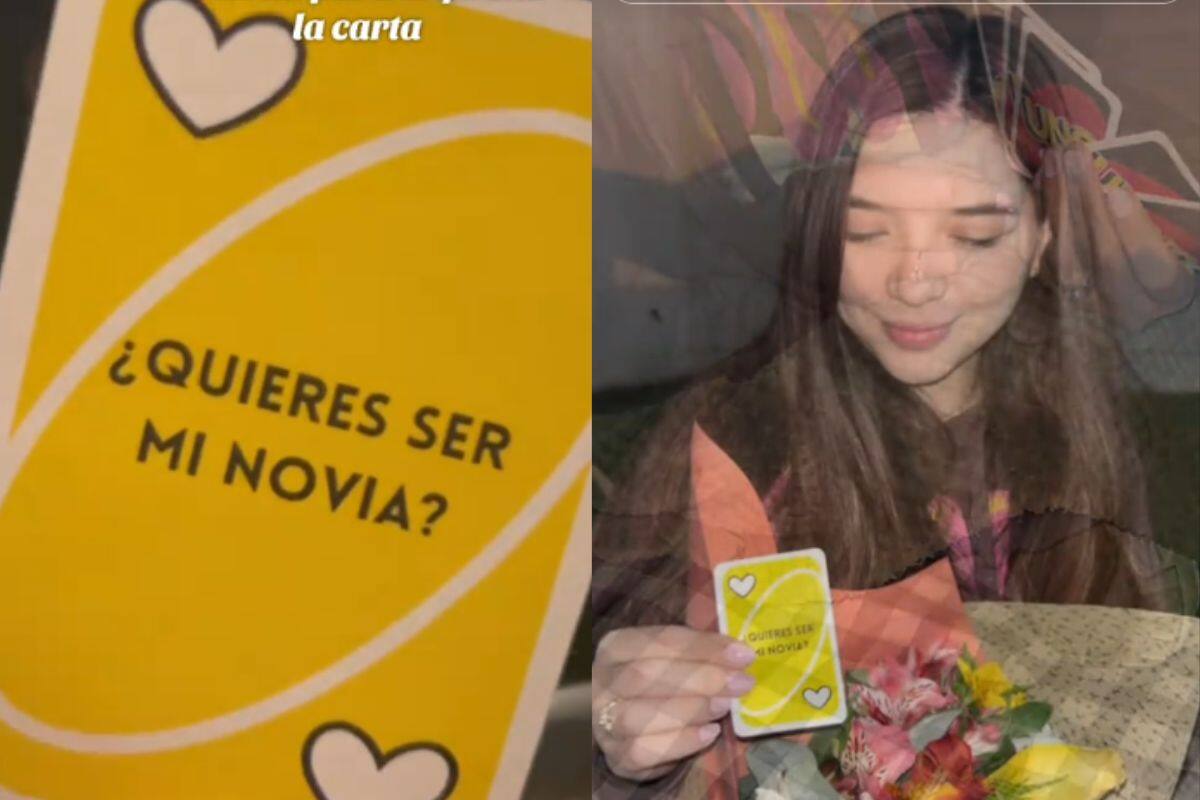 Con una carta de UNO este hombre se le declaró a la mujer de su sueños