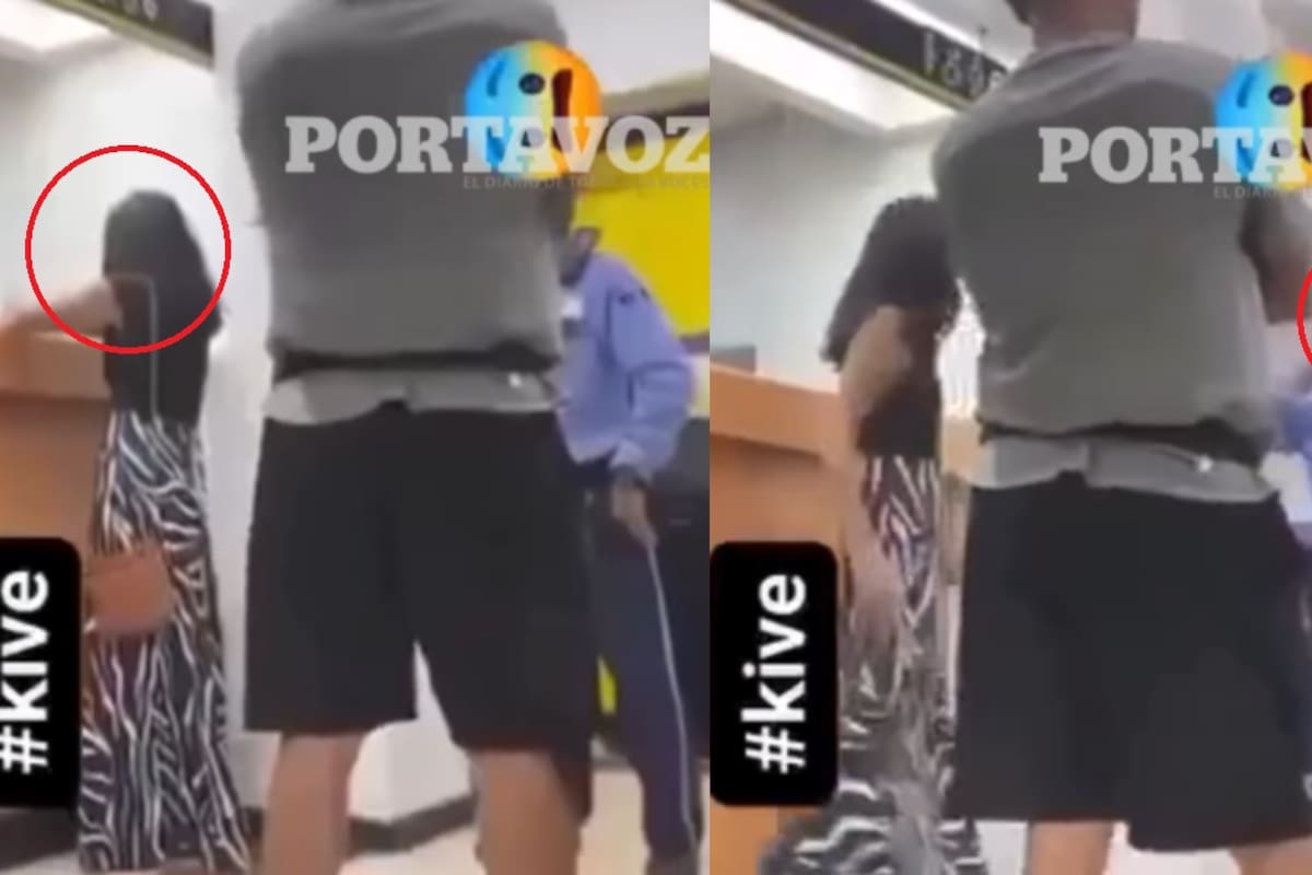 ‘Entre golpes y gritos’: Mujer irrumpe en banco asegurando ser la esposa de Jesús de Nazaret