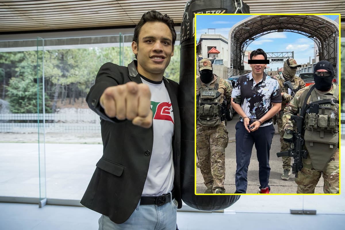 (FOTO) ¡Esposado de manos y pies! Así llegó Julio César Chávez Jr. a territorio mexicano