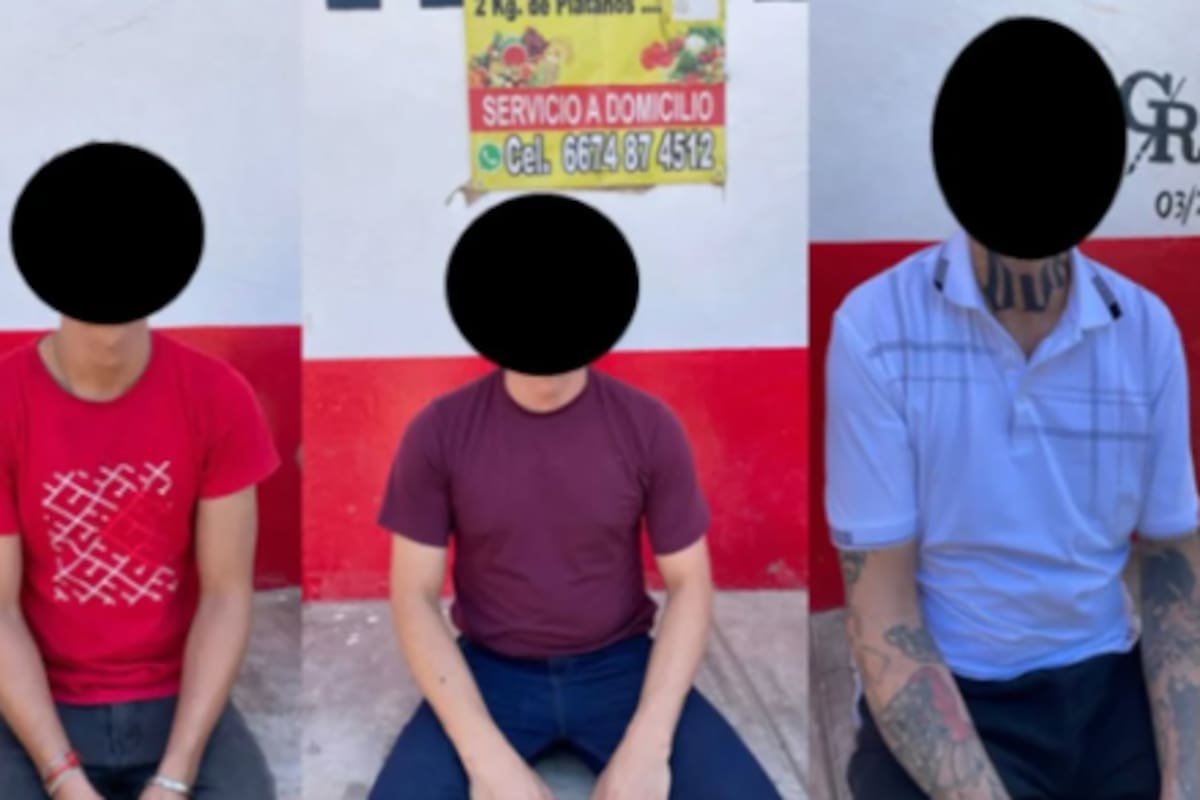 Operativo en Culiacán tras hallazgo de persona sin vida detienen a tres civiles armados con armas cortas radios portátiles y un vehículo