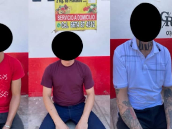 Operativo en Culiacán tras hallazgo de persona sin vida detienen a tres civiles armados con armas cortas radios portátiles y un vehículo