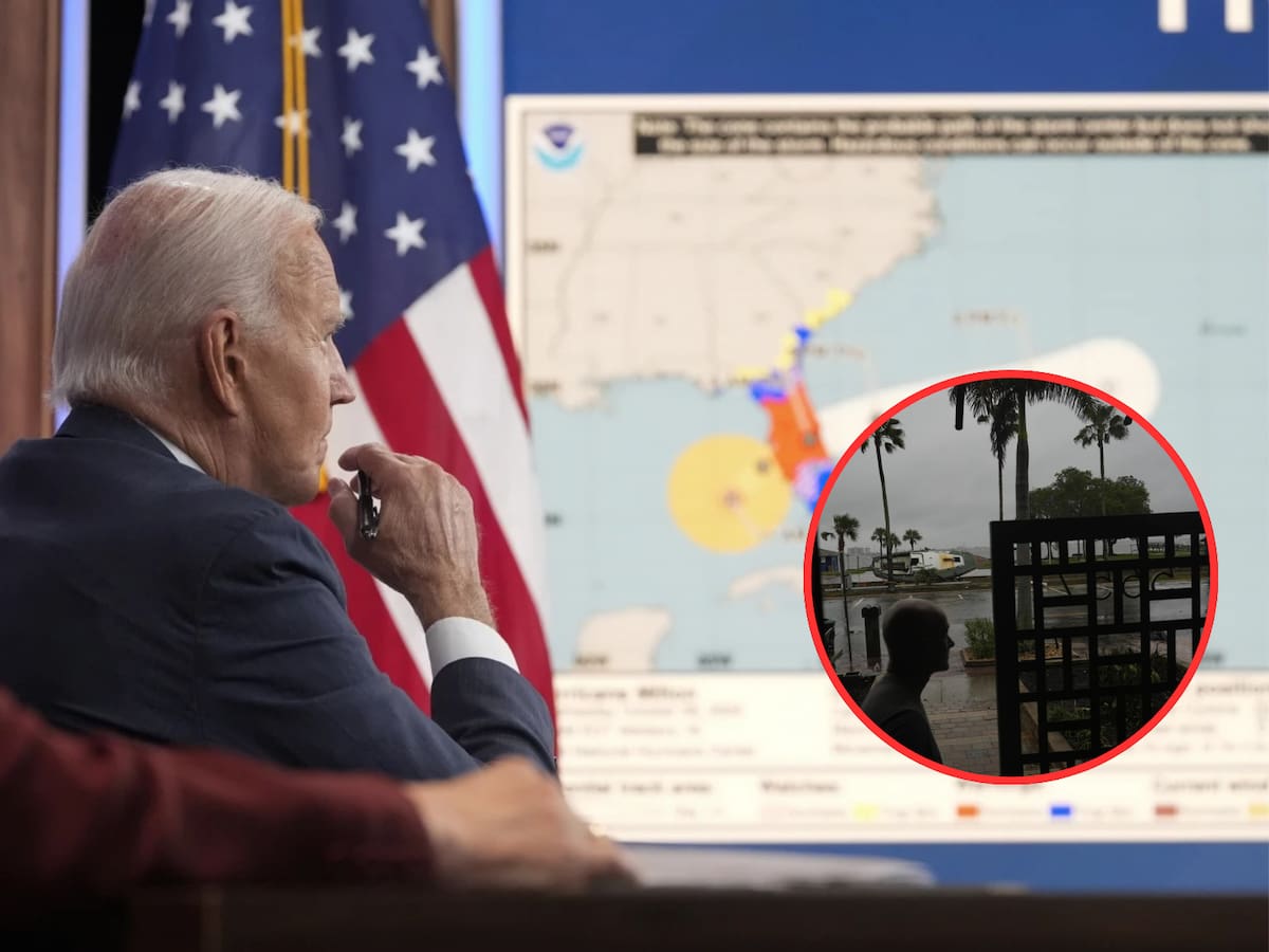 EU se prepara para el Huracán Milton; Joe Biden alerta e instruye habitantes de Florida sobre las medidas preventivas. | Crédito: AP