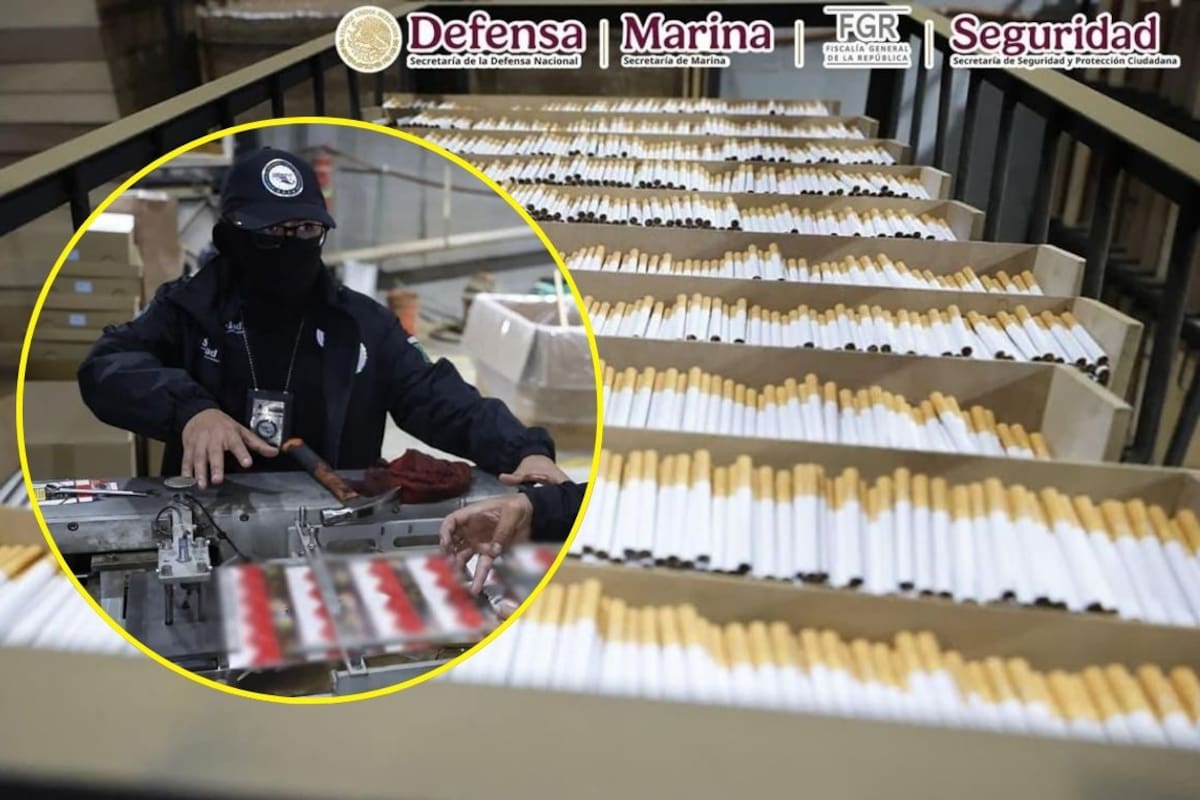 Aseguran 60 toneladas de cigarros “piratas” en Huixquilucan; detienen a tres personas, dos son canadienses