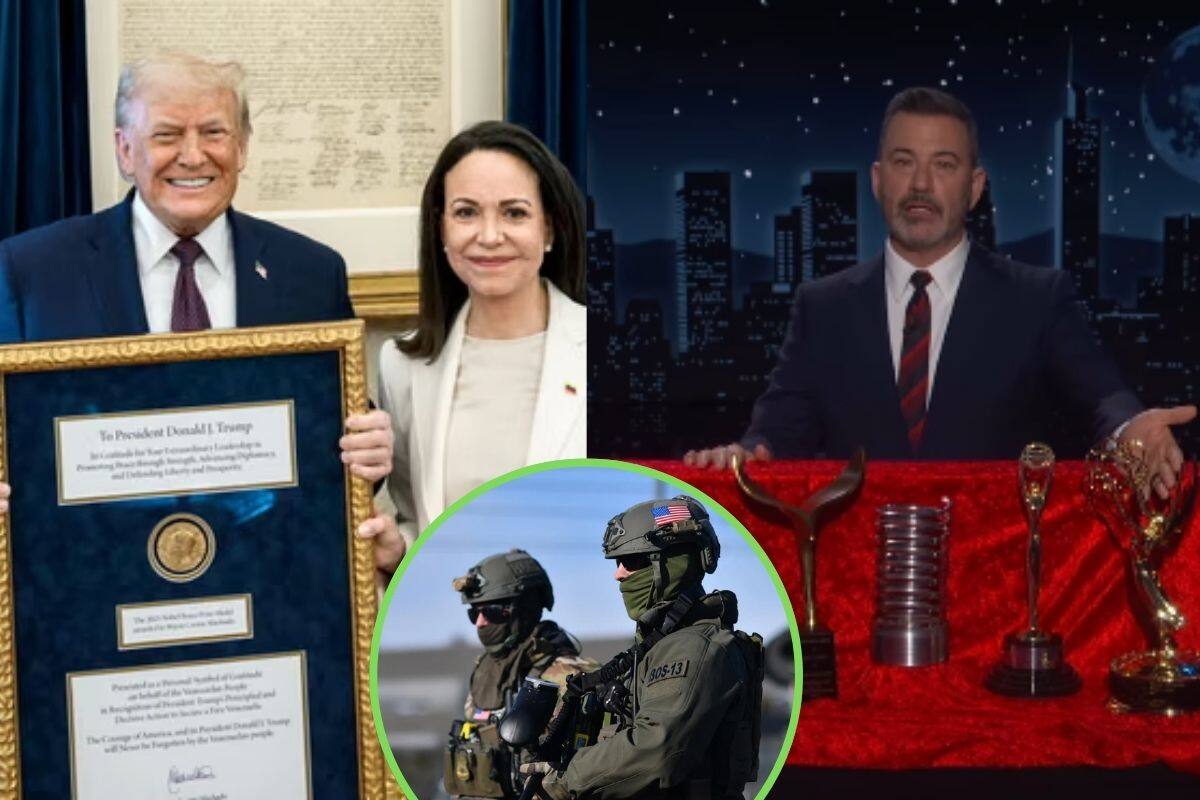 Jimmy Kimmel le ofrece sus premios Emmy, Clio y WGA a Donald Trump a cambio de frenar operativos de ICE en Minneapolis; una parodia directa a María Corina Machado