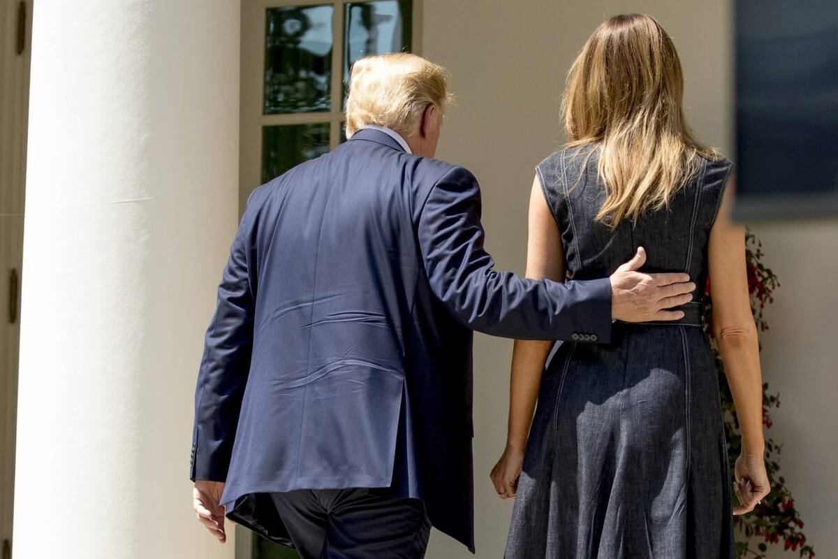 Melania Trump y Donald Trump. | Crédito: AP