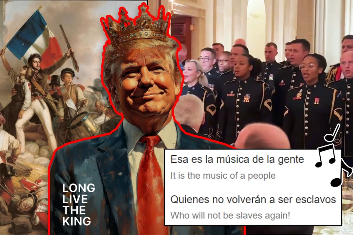 ¿Ejército protesta contra Trump? Coro militar canta himno de Los Miserables contra “el rey” en evento de la Casa Blanca