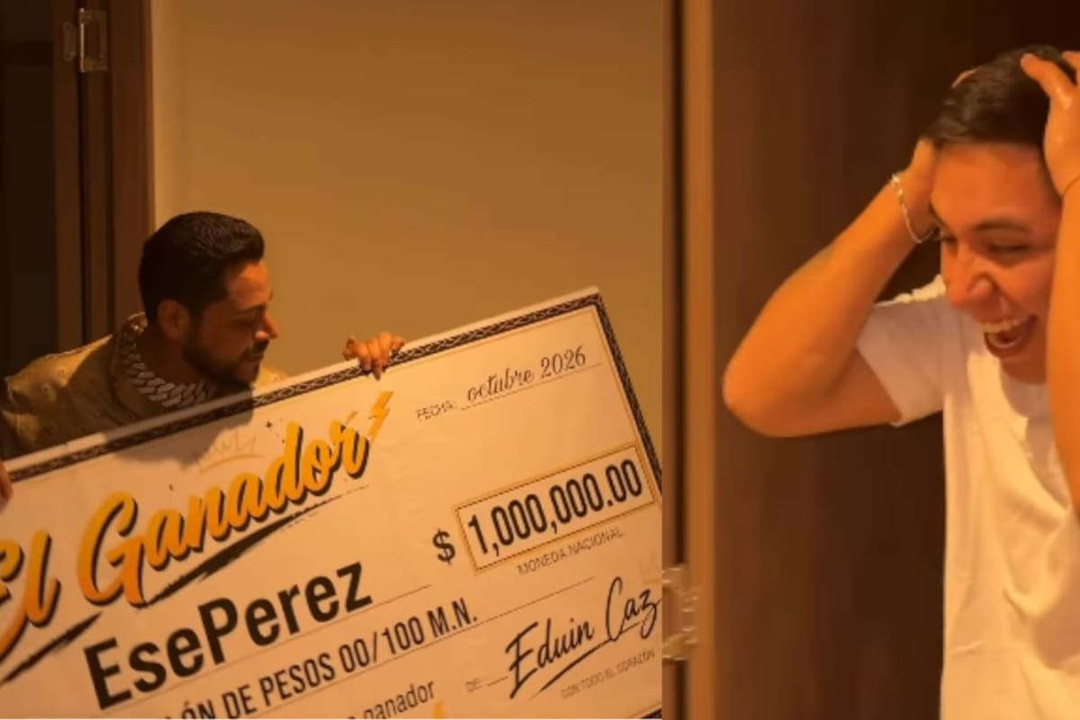 ¿Por qué Eduin Caz regaló un millón de pesos a Ese Pérez?
