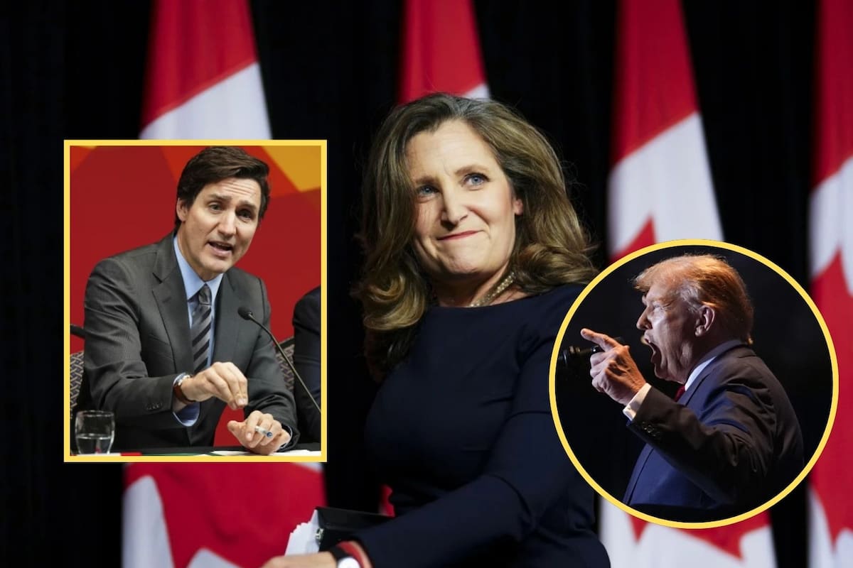 ¿Quién es Chrystia Freeland, candidata a reemplazo de Trudeau, quien promete hacer frente a aranceles de Trump?