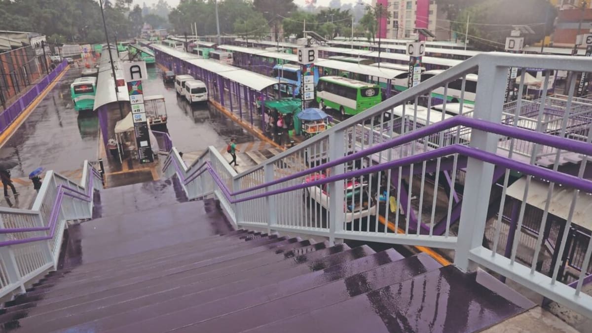 La pintura morada que ha comenzado a aparecer en distintos puntos de la ciudad forma parte del remozamiento urbano acelerado, una imagen que para muchos simboliza más maquillaje visual que soluciones de fondo. (El Universal)